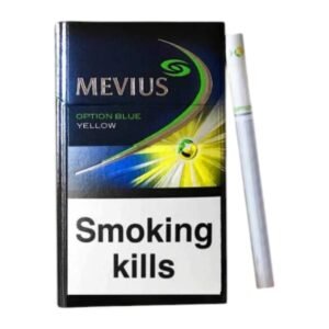 บุหรี่นอก Mevius Option Blue Yellow (1เม็ดบีบ)