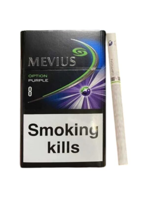 บุหรี่นอก Mevius Option Purple 8 (1เม็ดบีบ)