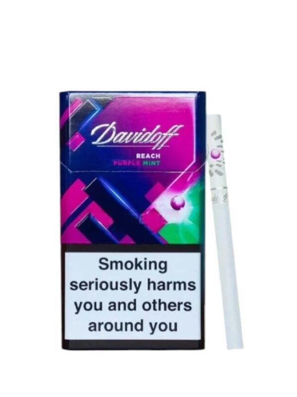 บุหรี่นอก Davidoff Reach Purple Mint (1เม็ดบีบ)