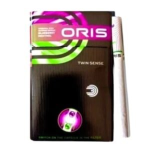 บุหรี่นอก Oris Twin Sense Blueberry Menthol (2เม็ดบีบ)