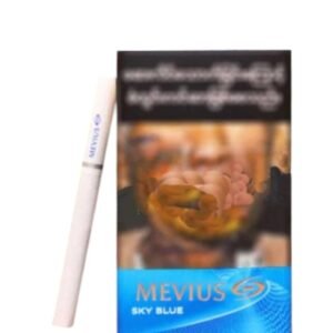 บุหรี่พม่า Mevius Sky Blue (ลิขสิทธิ์พม่า)