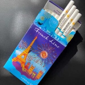 บุหรี่นอก Raison French Line Blue (1เม็ดบีบ)