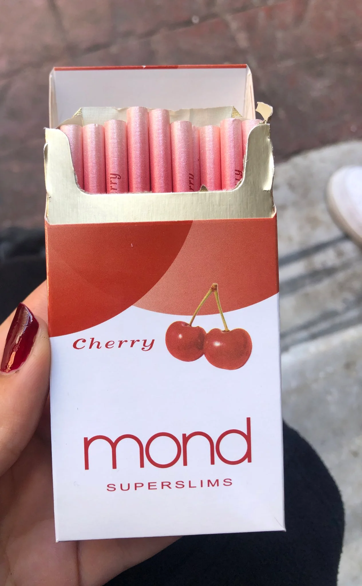 Mond Cherry Superslims ส่งฟรี บุหรี่นอก สลิม เธฃเธนเธเธ—เธตเน 2