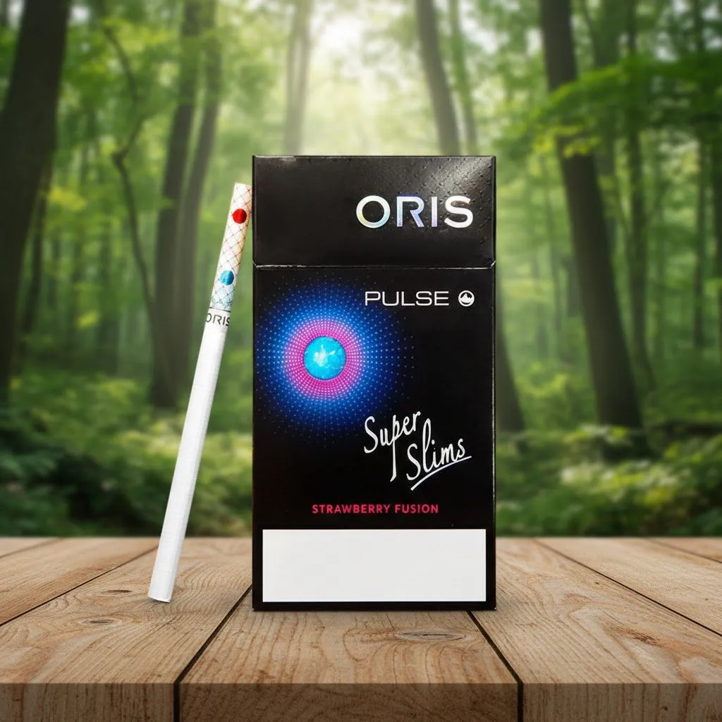 Oris Pulse Strawberry Fusion โอริส สตรอเบอรรี่ 2 เม็ดบีบ Super Slims บุหรี่นอก รูปที 1